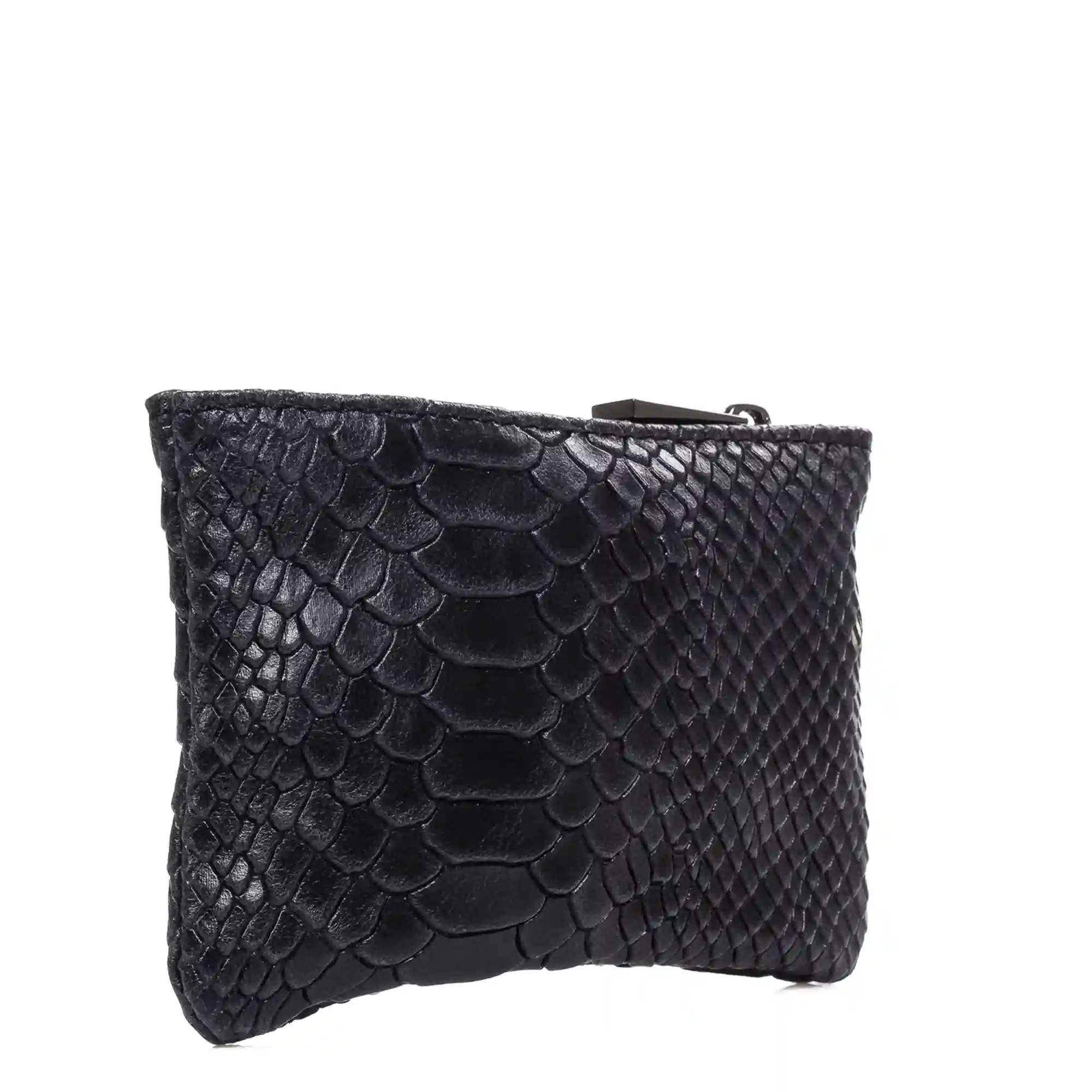 Firenze Artegiani Seconda Cartera Mujer Mujer.Piel Auténtica Gamuza Grabado Serpiente