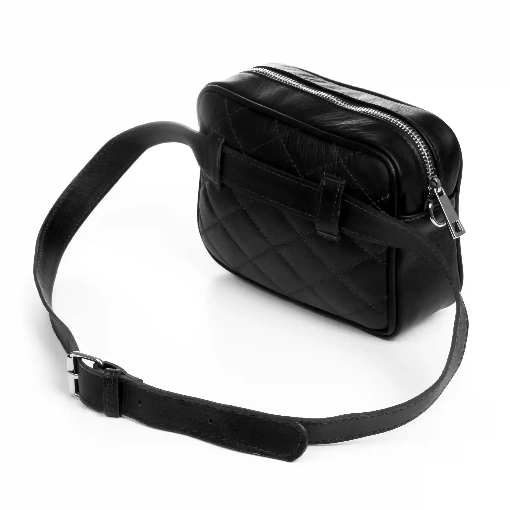 Firenze Artegiani Serafina Riñonera De Moda Unisex.Piel Auténtica Sauvage Acolchado