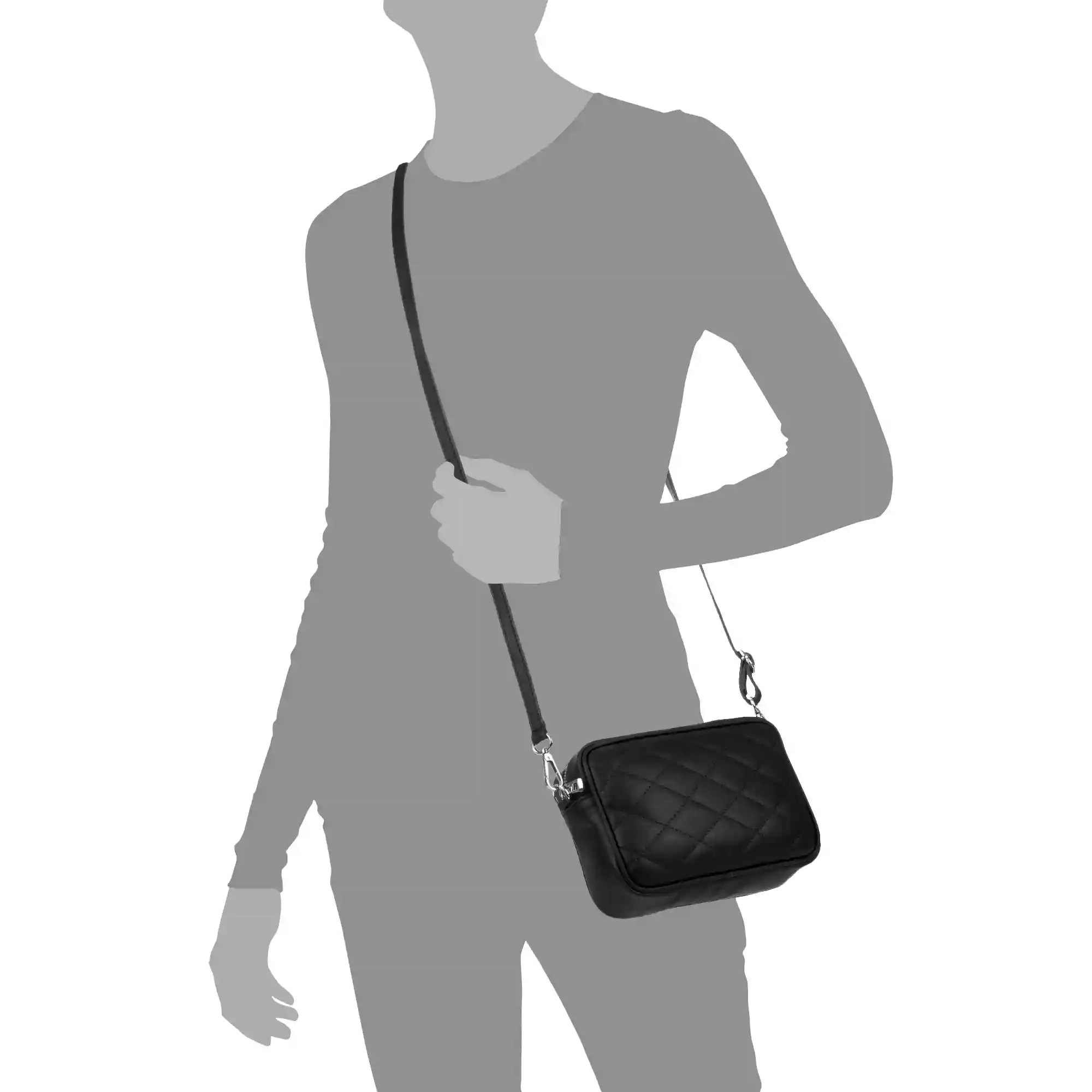 Firenze Artegiani Serafina Riñonera De Moda Unisex.Piel Auténtica Sauvage Acolchado