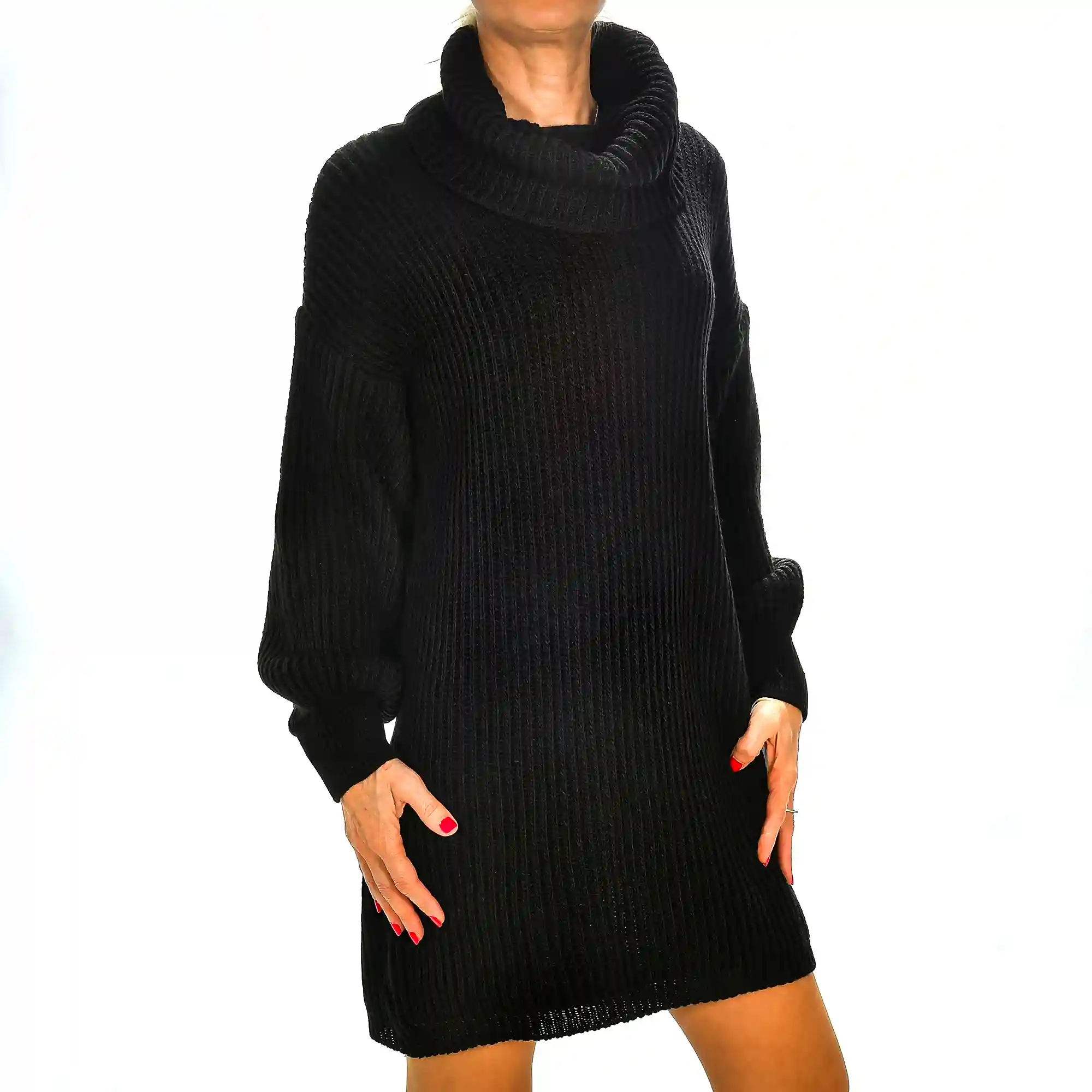 Firenze Artegiani Vestido Cuello Vuelto Talla única. Made In Italy