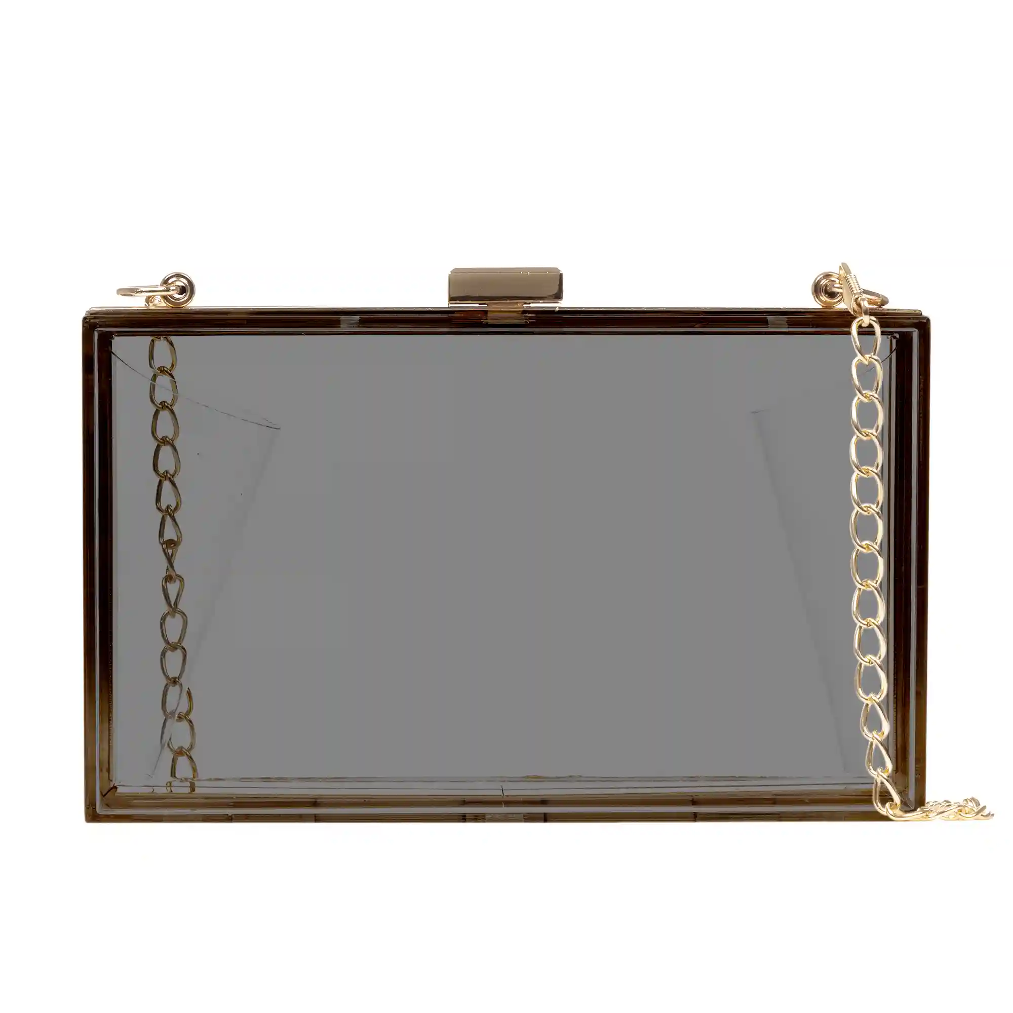 Firenze artegiani Villalfonsina bolso Clutch de mano de metacrilato transparente con cadena