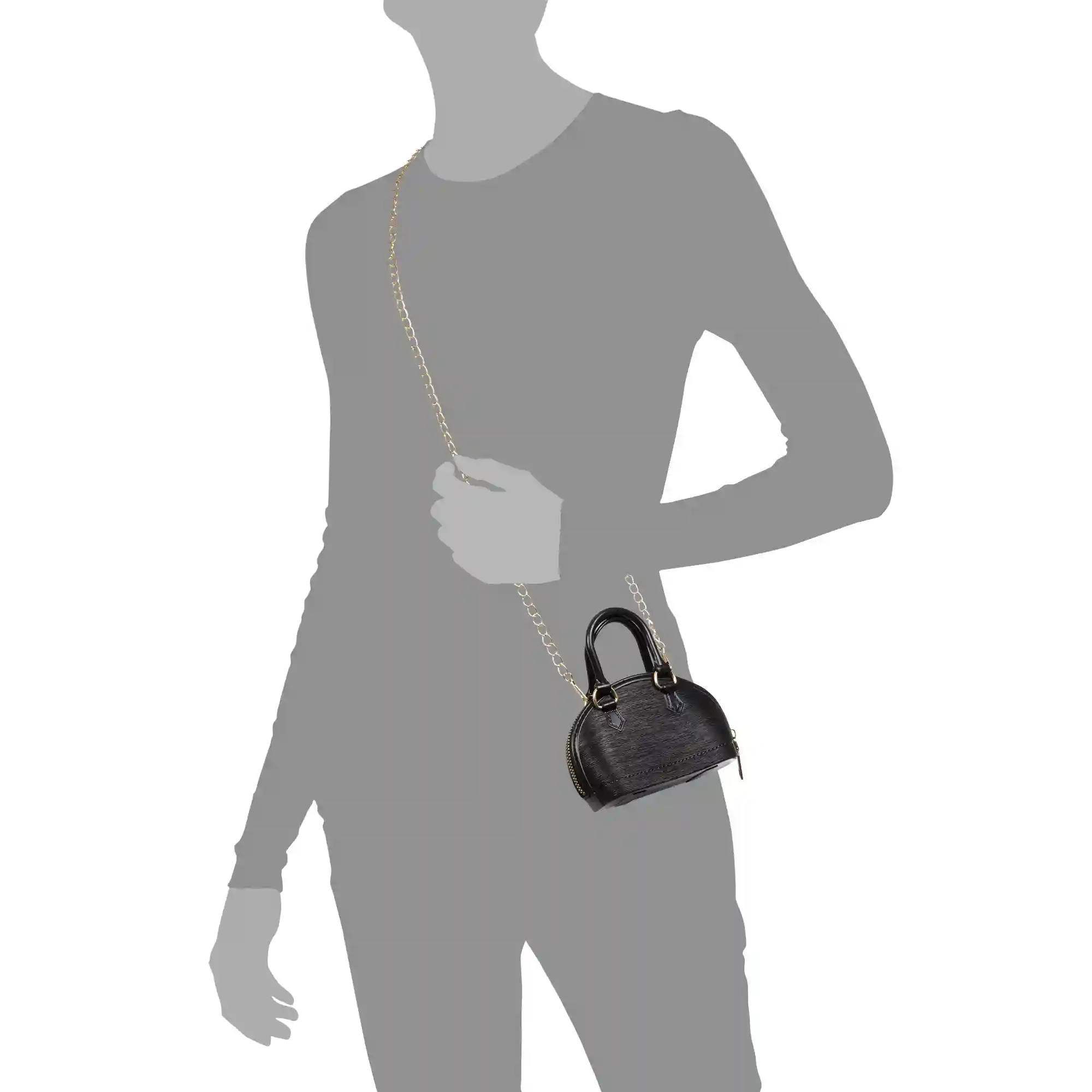 Firenze Artegiani Villamagna Bolso De Mano Mini De Pvc Con Cadena Para Hombro