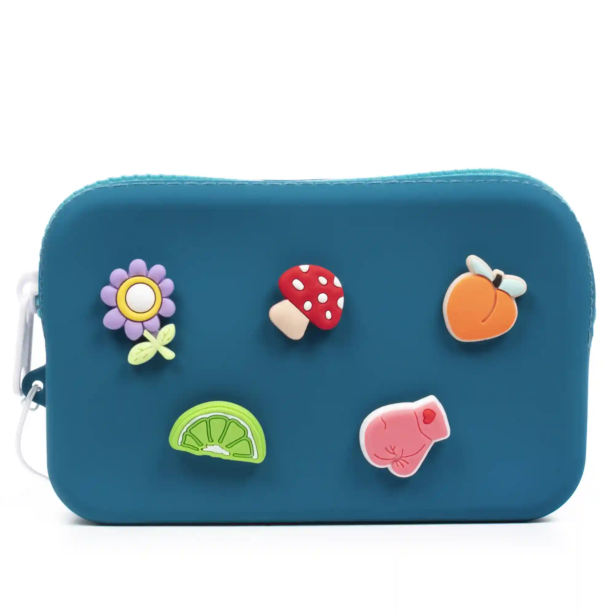 Firenze Artegiani Villaverla Monedero / Bolso De Mano Con Asa De Silicona Y Asa Flexible. Charms Decorativos Intercambiables