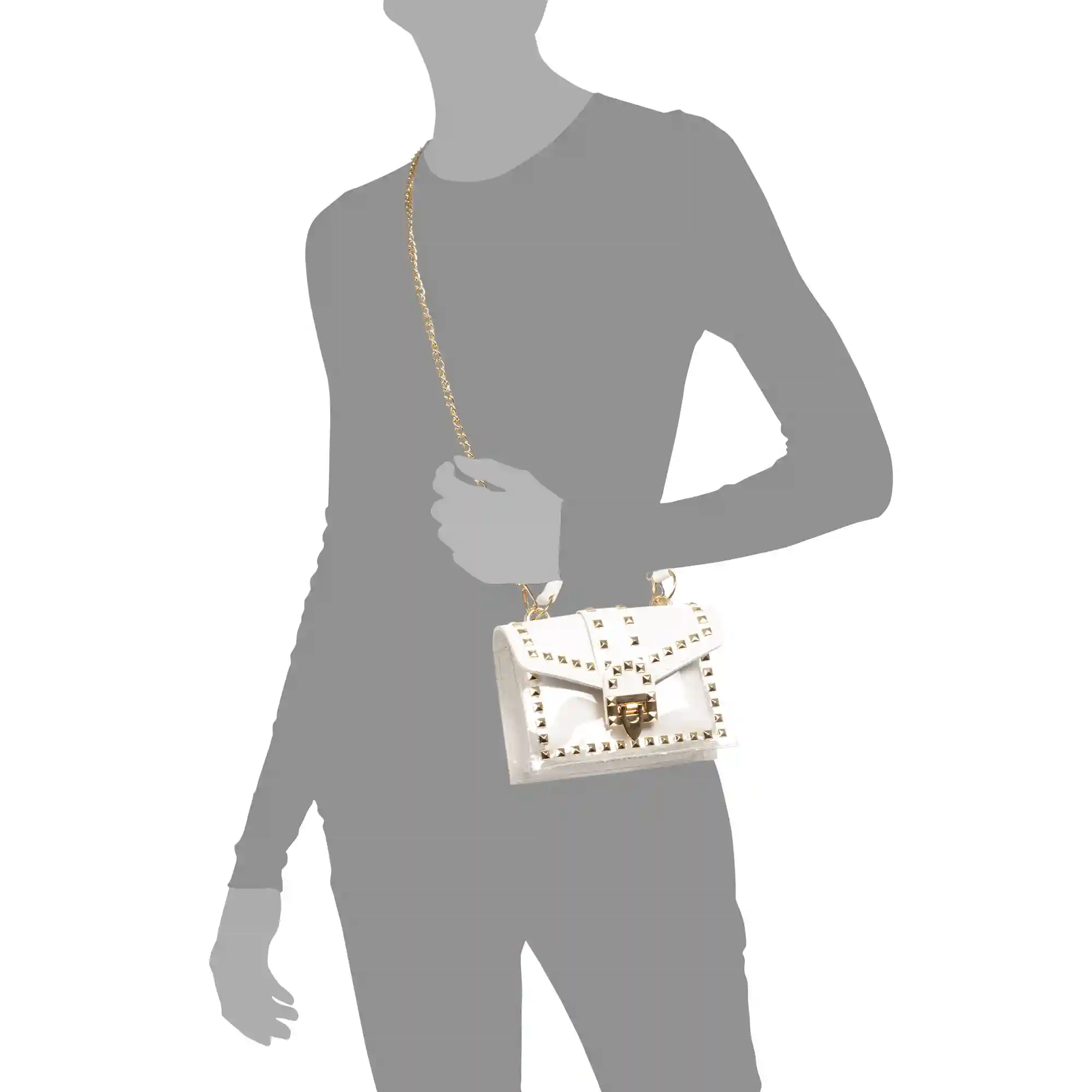 Firenze Artegiani Zelbio Bolso Bandolera Tote Mini De PVC Transparente Y Piel Sintética