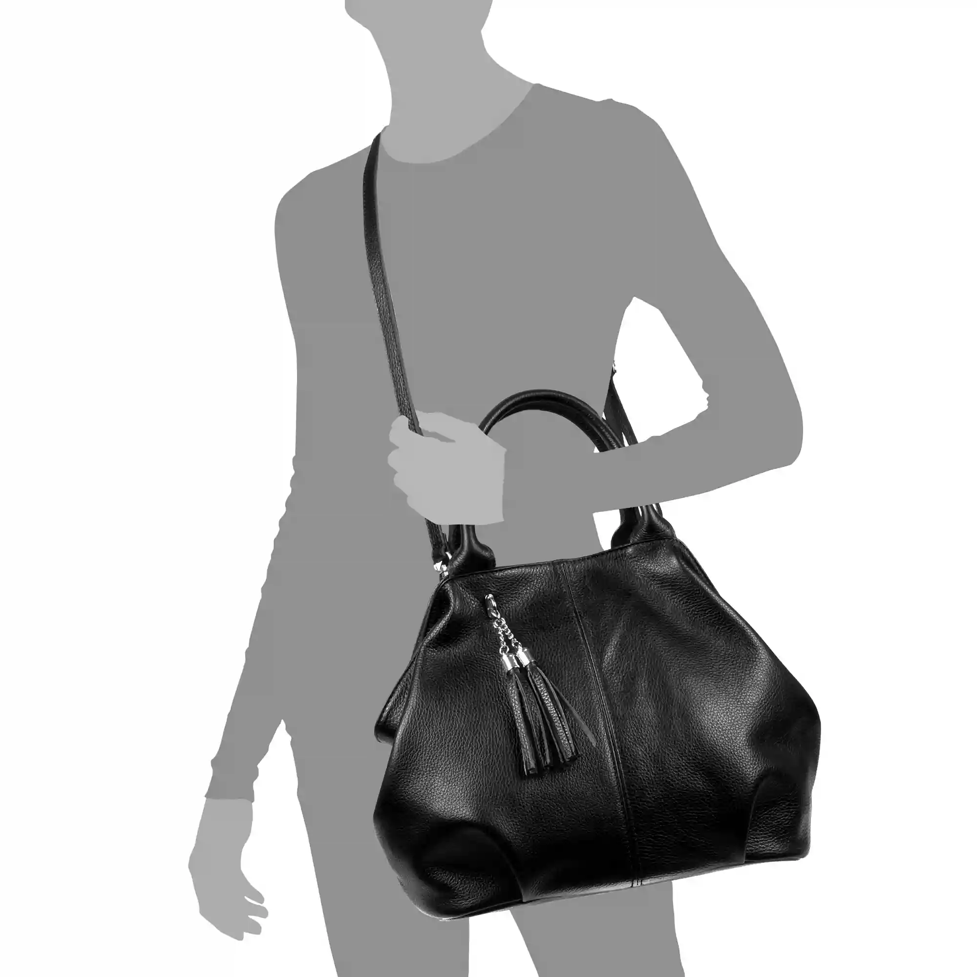 Firenze Artegiani Zenobia Bolso Shopper Mujer.Piel Auténtica Dollaro