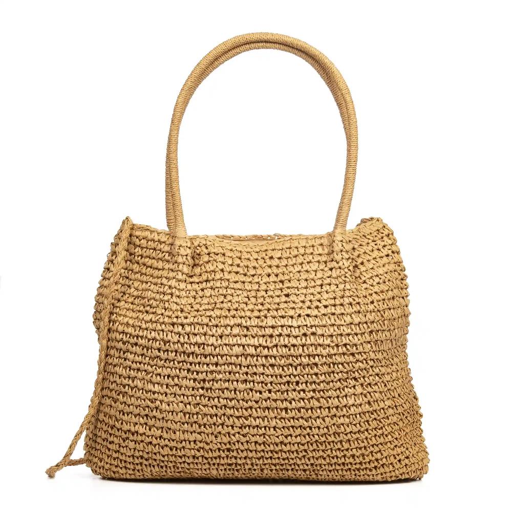 Firenze Artegiani Zuccarello Bolso Shopper En Rafia De Papel Trenzado