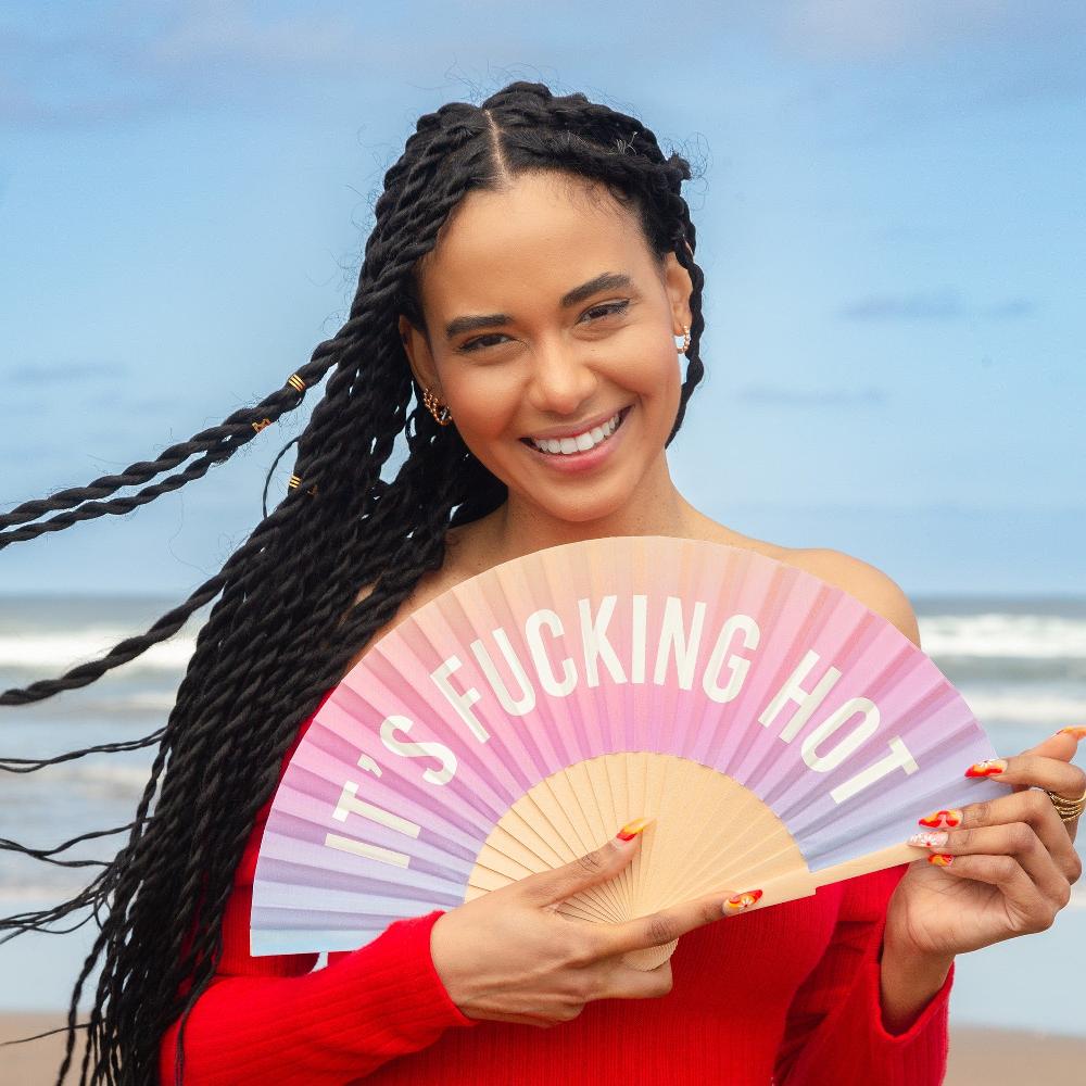 Fisura Abanico "It's Fucking Hot" Degradado (brilla En La Oscuridad)
