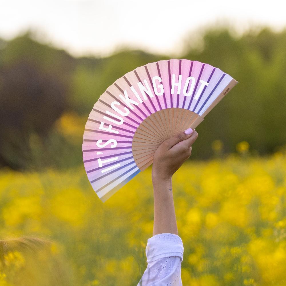 Fisura Abanico "It's Fucking Hot" Degradado (brilla En La Oscuridad)