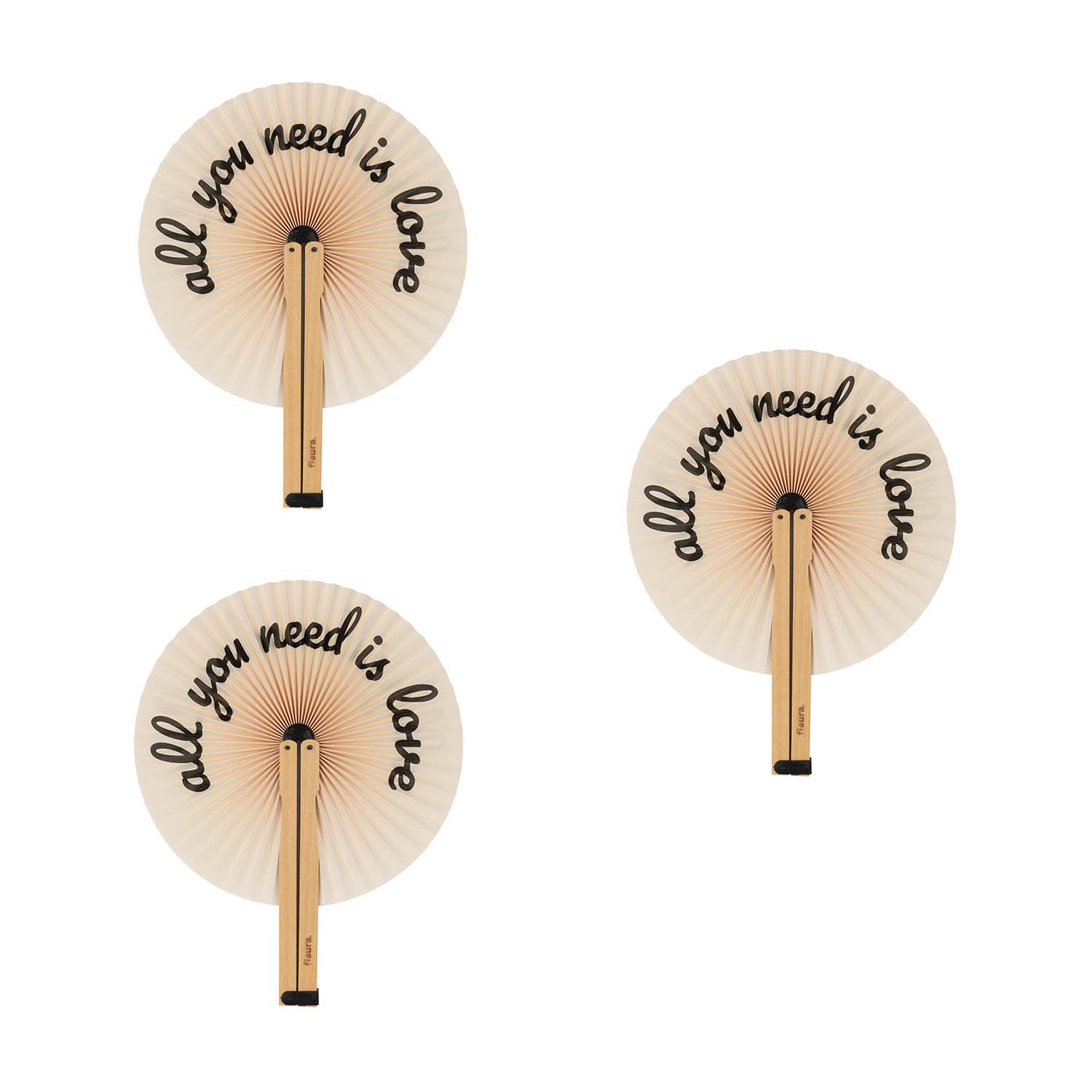 Fisura Abanico pai pai “all you need is love” 3 unidades