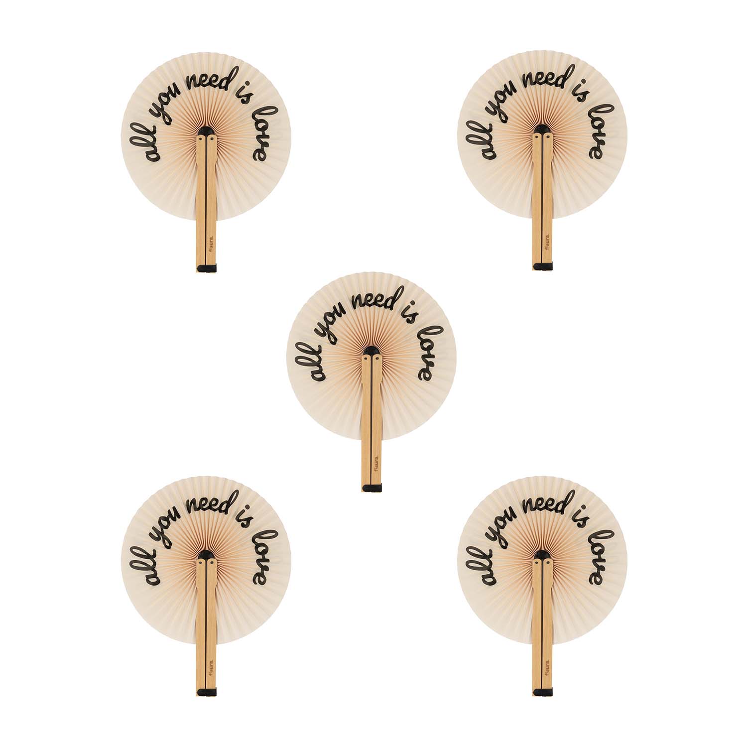 Fisura Abanico pai pai “all you need is love” 5 unidades