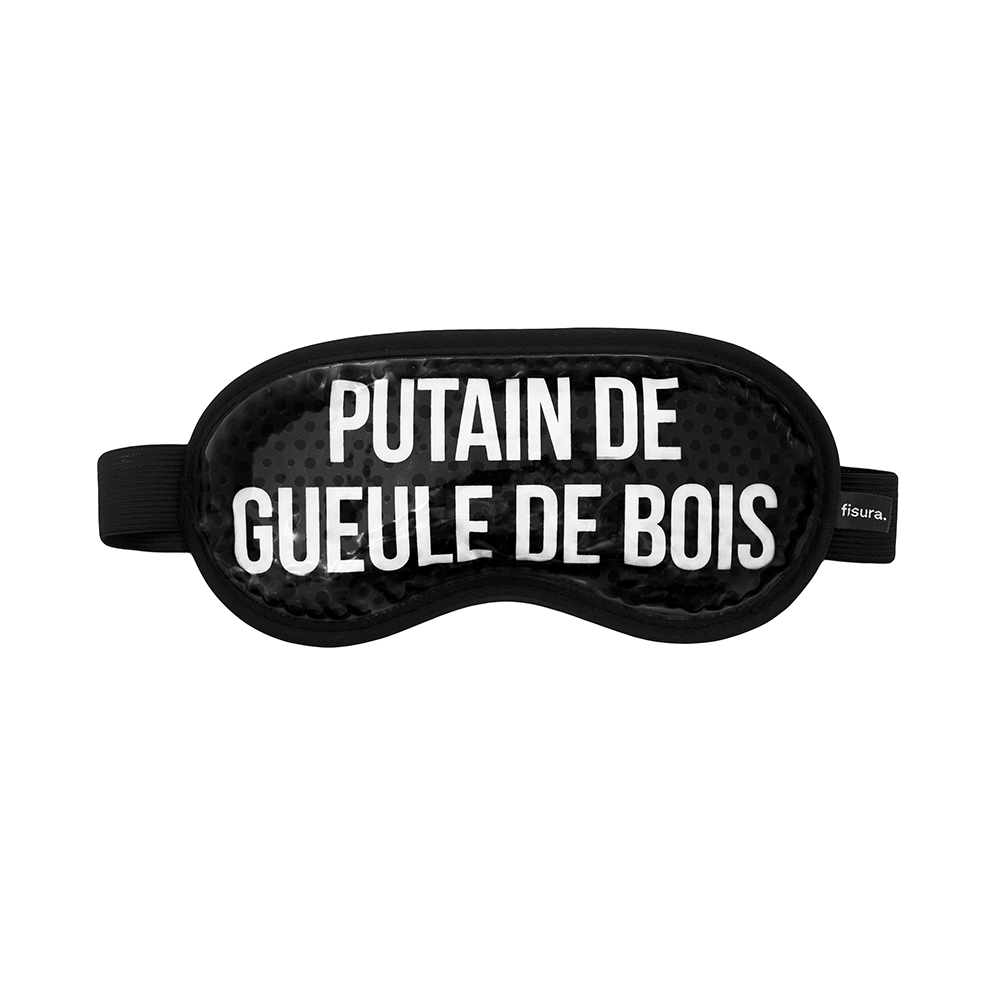 Fisura Antifaz de gel “Putain de geule de bois” negro