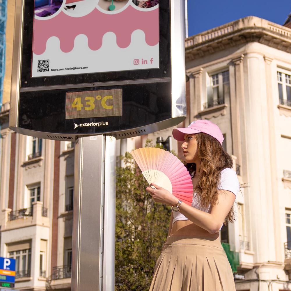 Fisura Abanico "Degradado" Rojo