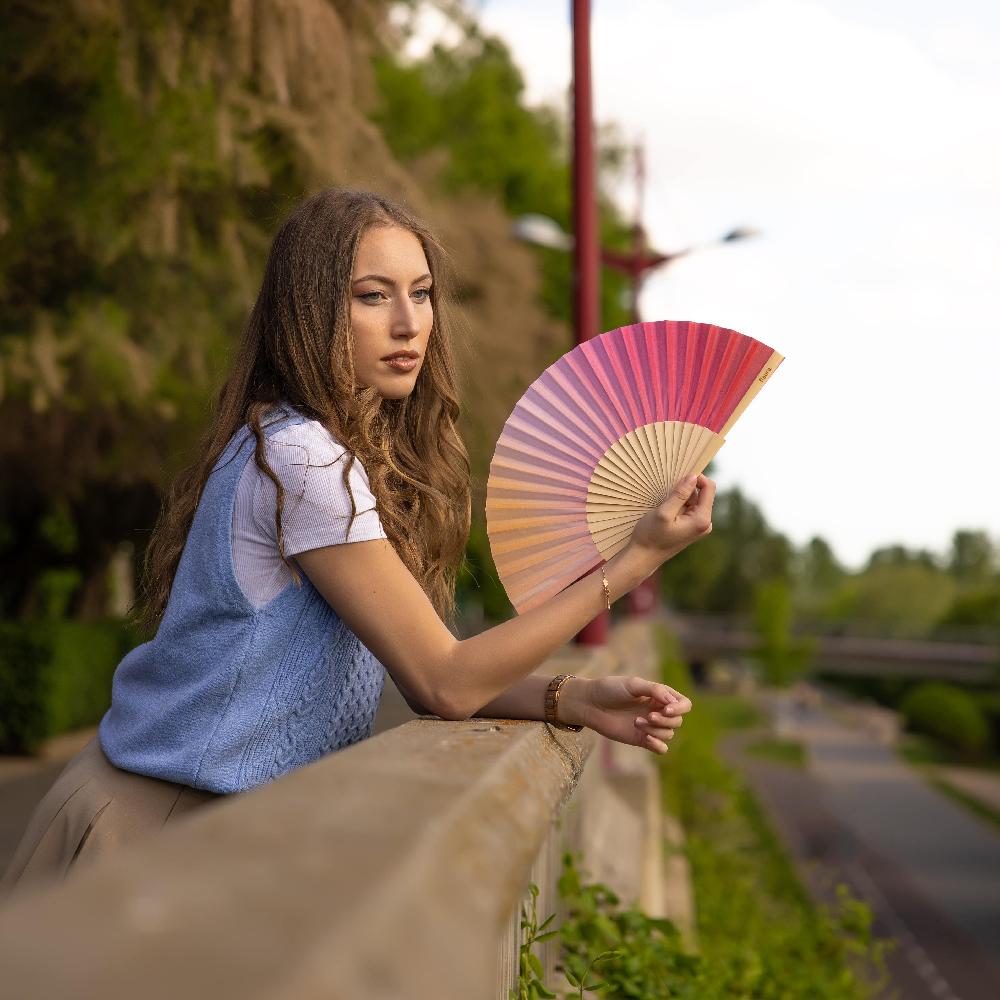 Fisura Abanico "Degradado" Rojo