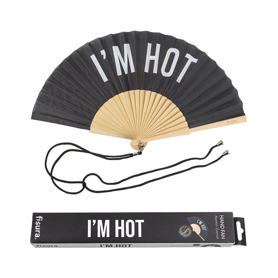 Fisura Abanico "I'm hot" negro