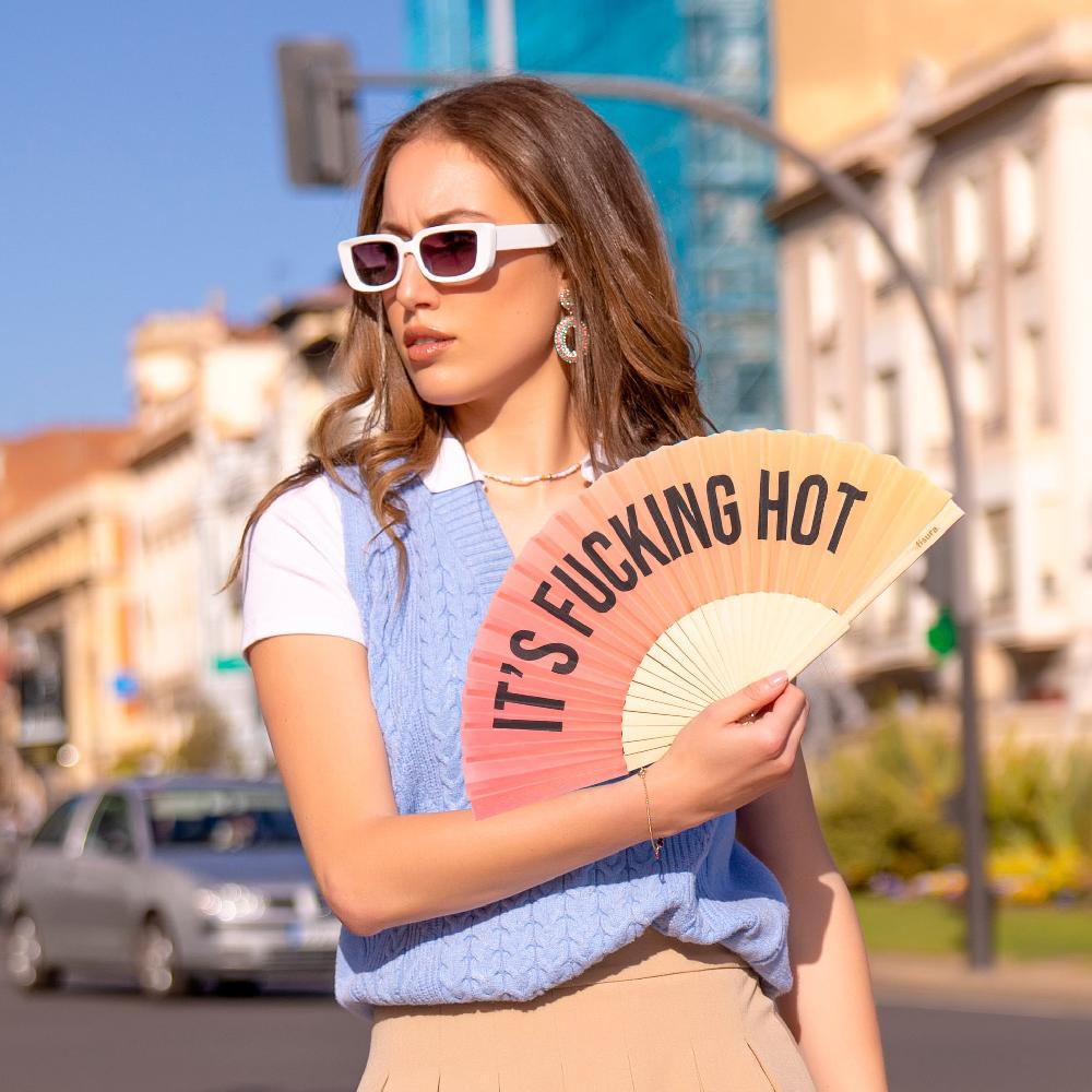 Fisura Abanico "It's Fucking Hot" Degradadado Sunset