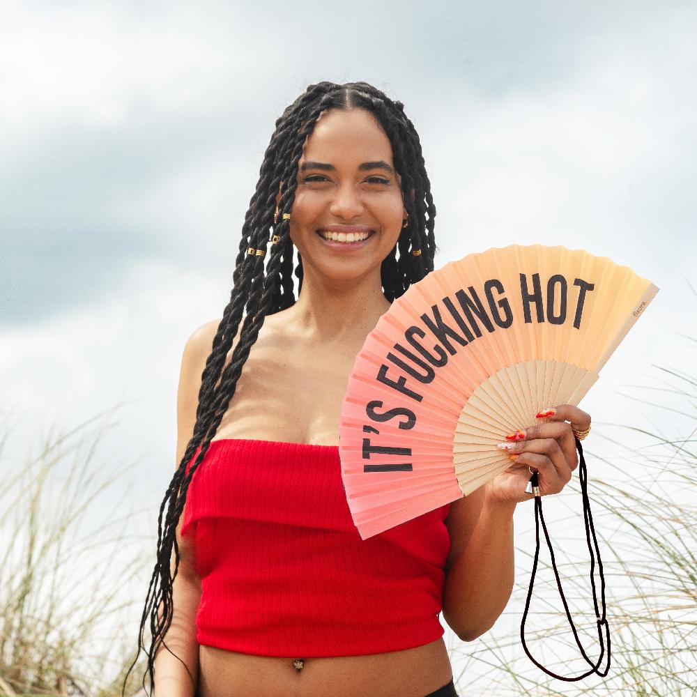 Fisura Abanico "It's Fucking Hot" Degradadado Sunset