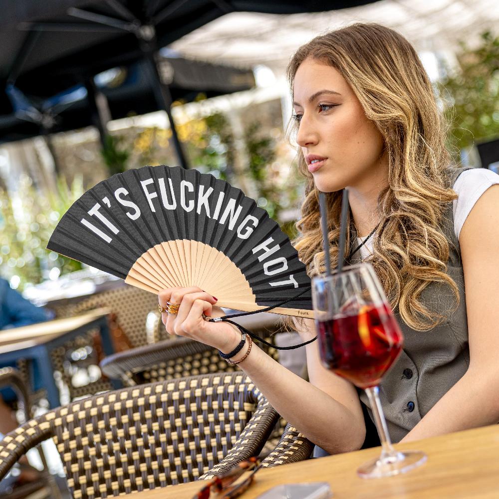 Fisura Abanico "It's Fucking Hot" Negro