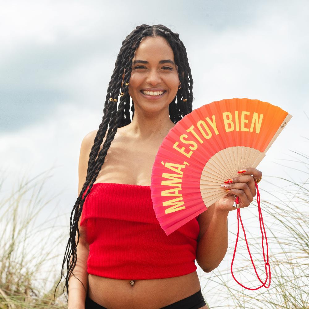 Fisura Abanico "Mamá Estoy Bien" Degradado