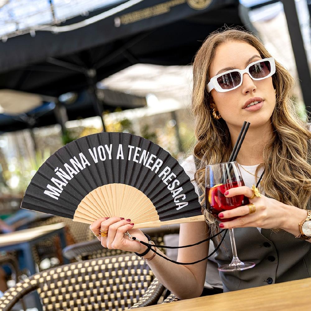 Fisura Abanico "Mañana Voy A Tener Resaca" Negro