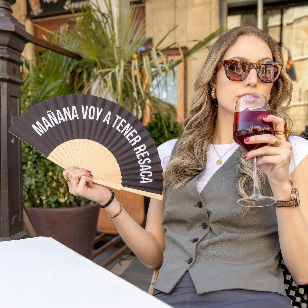 Fisura Abanico "Mañana Voy A Tener Resaca" Negro