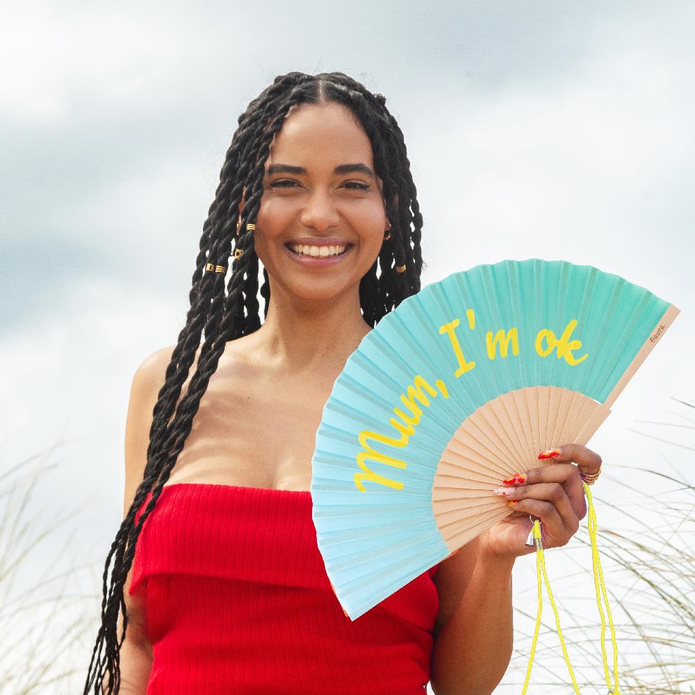 Fisura Abanico "Mum I'm Ok" Azul