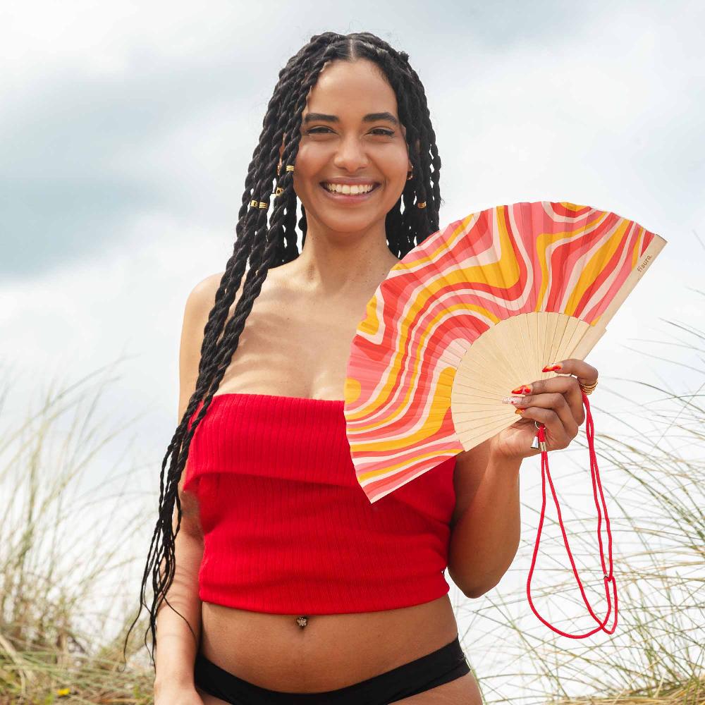 Fisura Abanico "ondas Rosas"