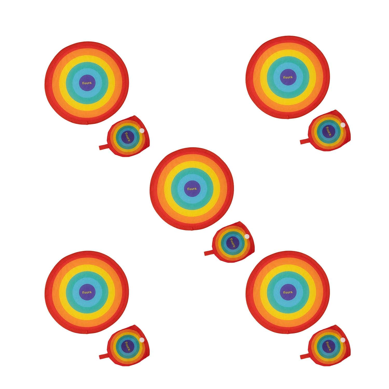 Fisura Abanico plegable “arcoíris” 5 unidades