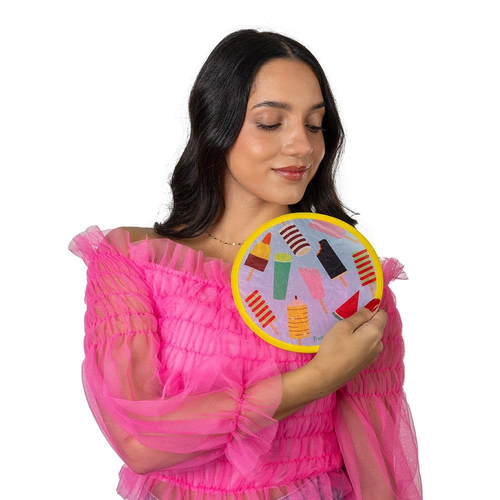 Fisura Abanico Plegable “helados” Pack De 3