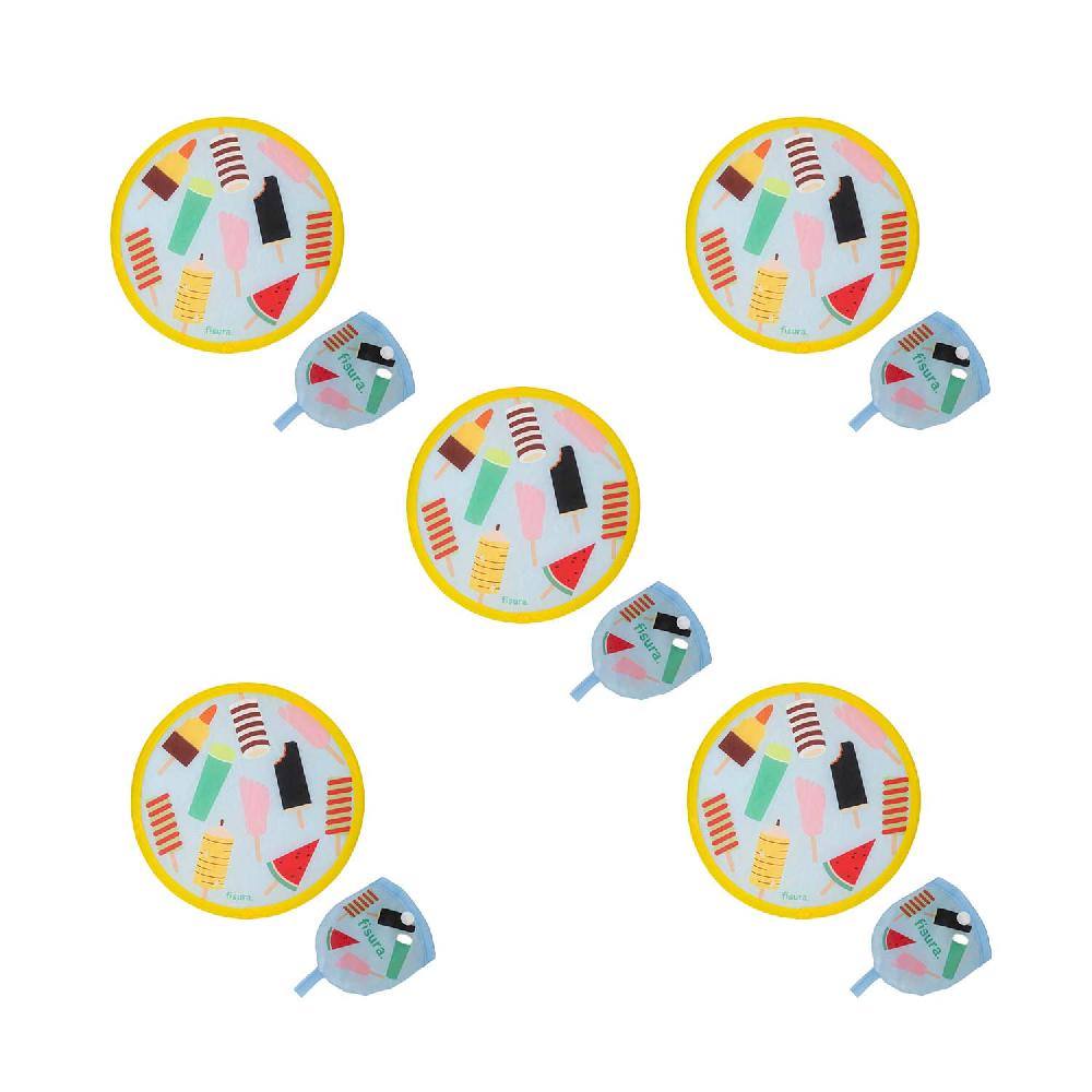 Fisura Abanico Plegable “helados” Pack De 5