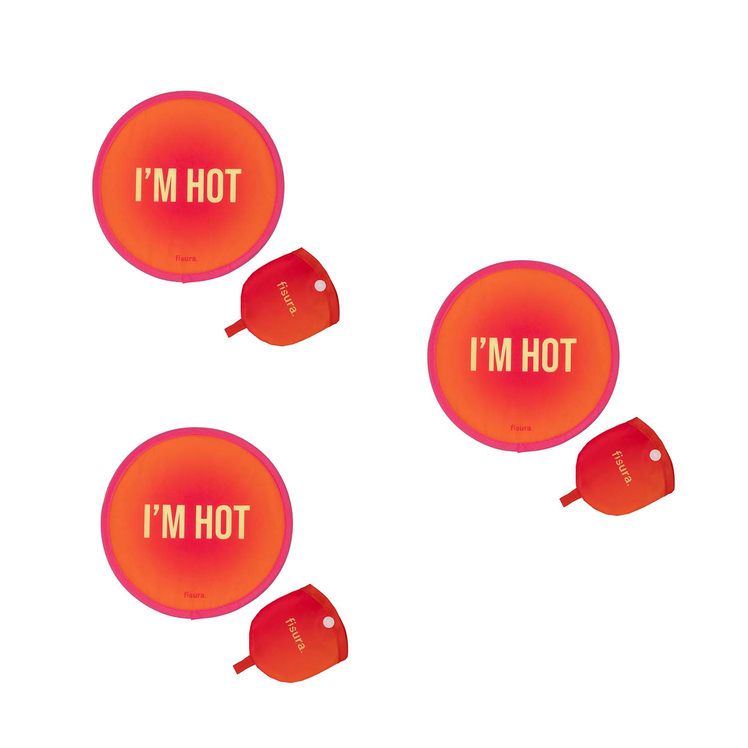 Fisura Abanico plegable “I’m hot” 3 unidades