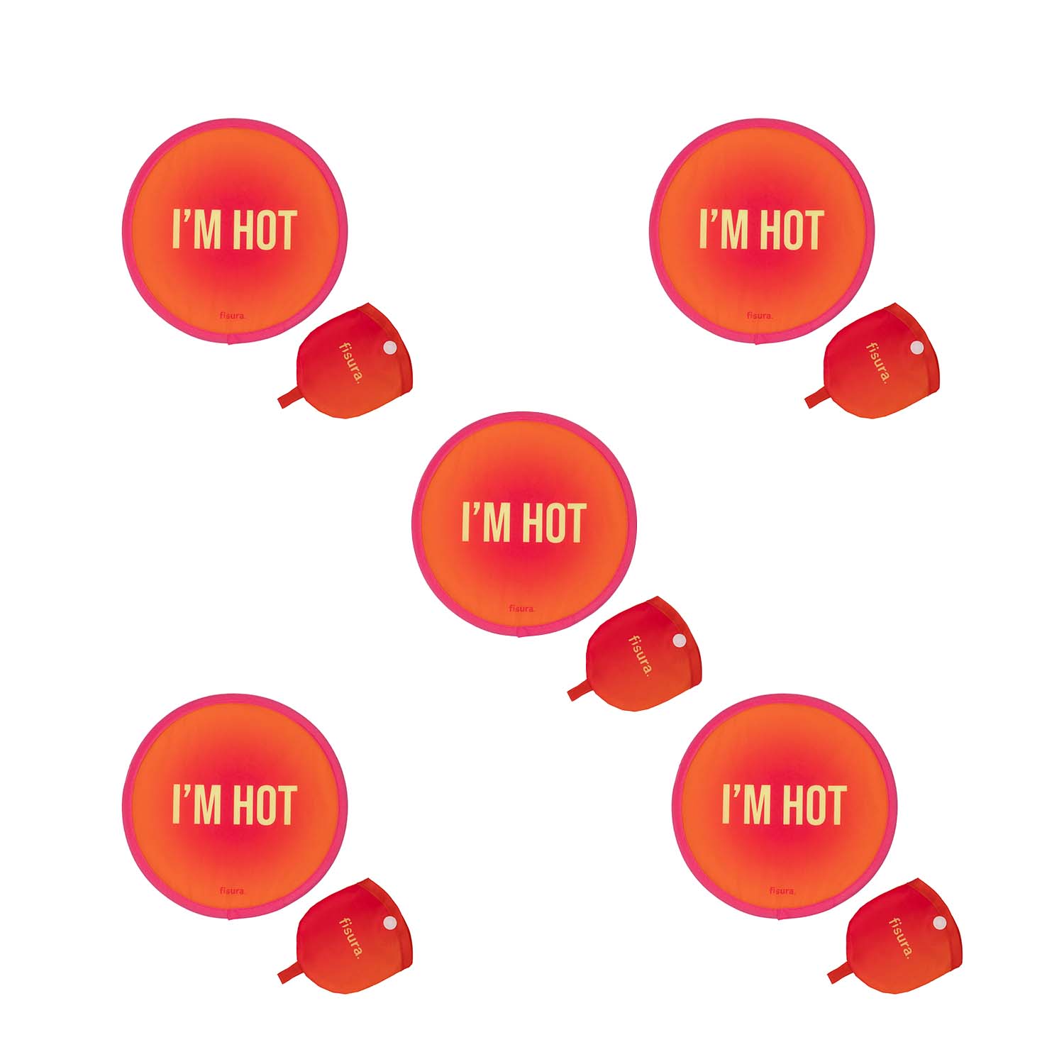 Fisura Abanico plegable “I’m hot” 5 unidades