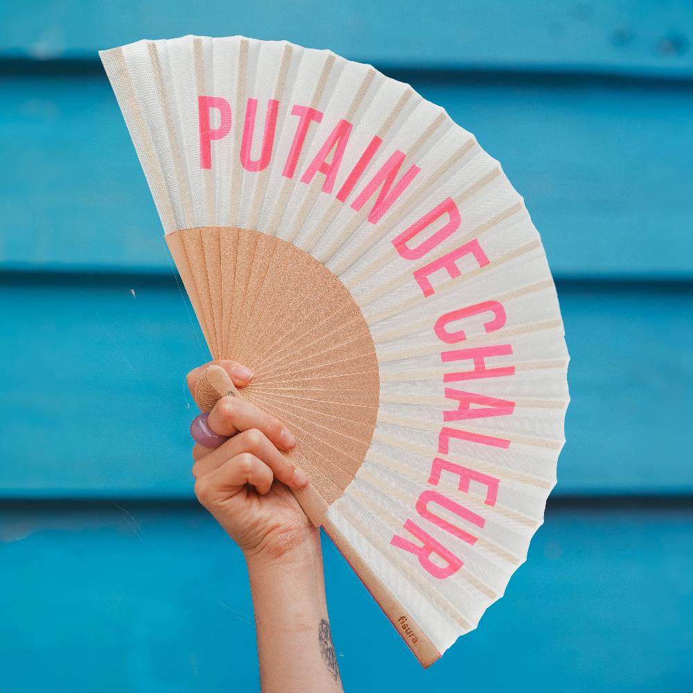 Fisura Abanico "Putain De Chaleur" Gris