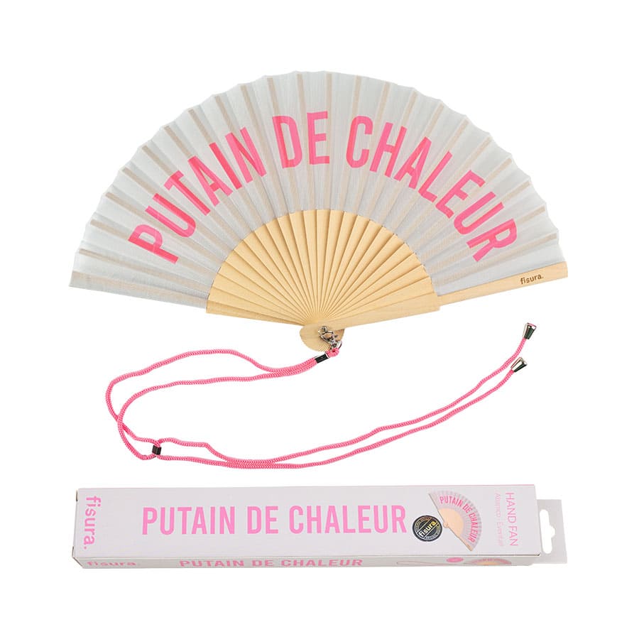 Fisura Abanico "Putain de chaleur" gris