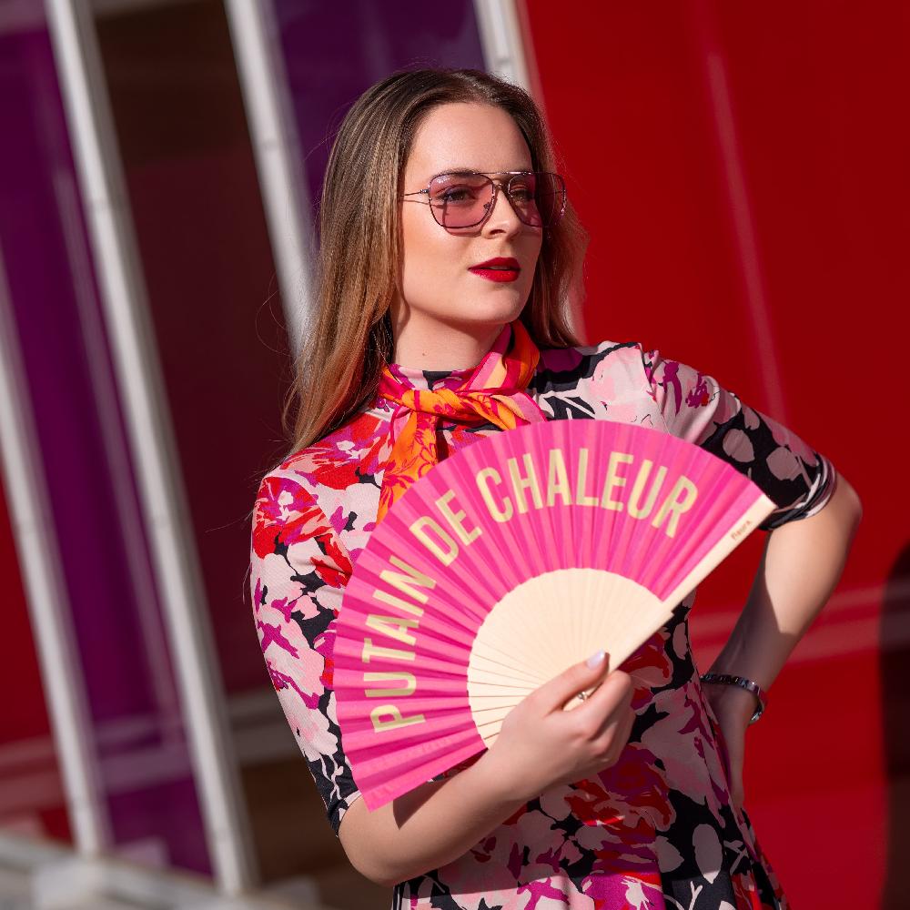 Fisura Abanico "Putain De Chaleur" Rosa