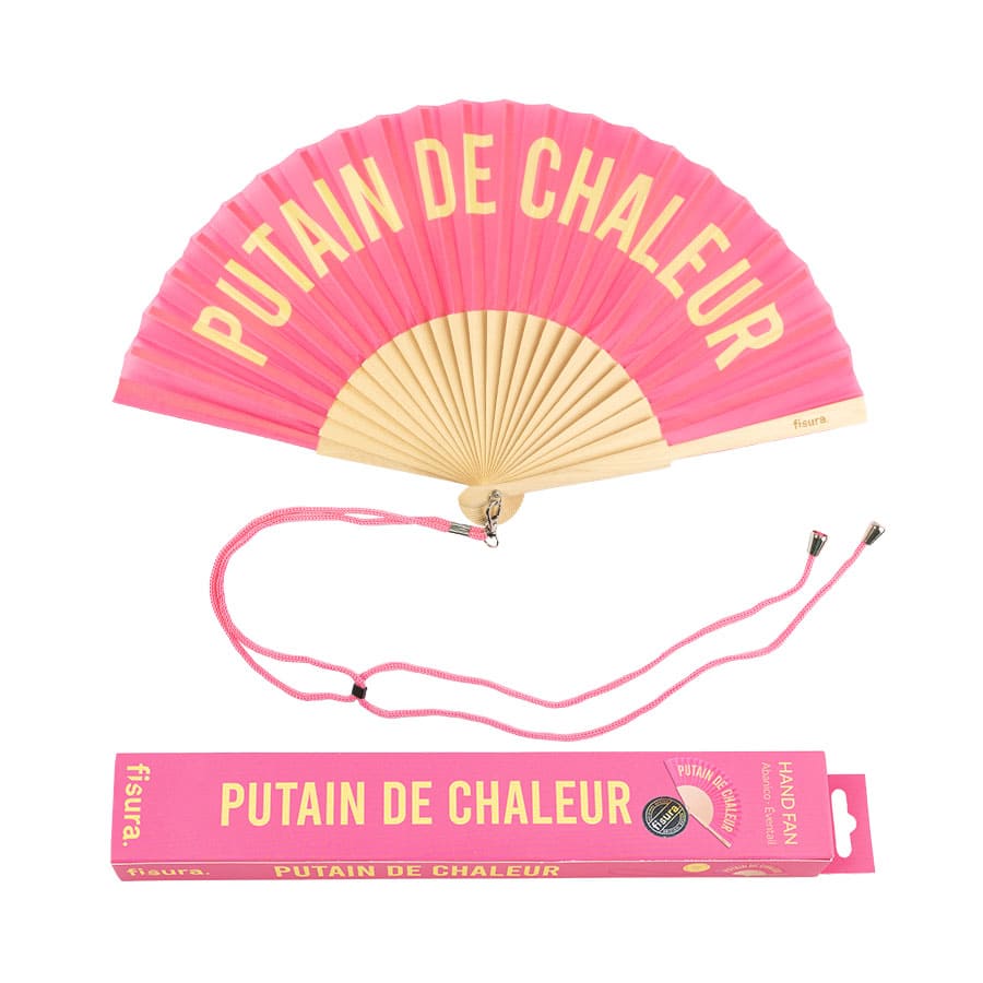 Fisura Abanico "Putain de chaleur" rosa
