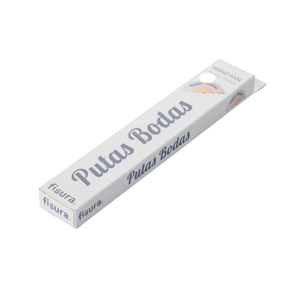 Fisura Abanico "Putas Bodas" Blanco Y Azul