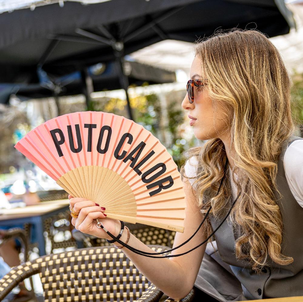 Fisura Abanico "Puto Calor" Degradadado Sunset