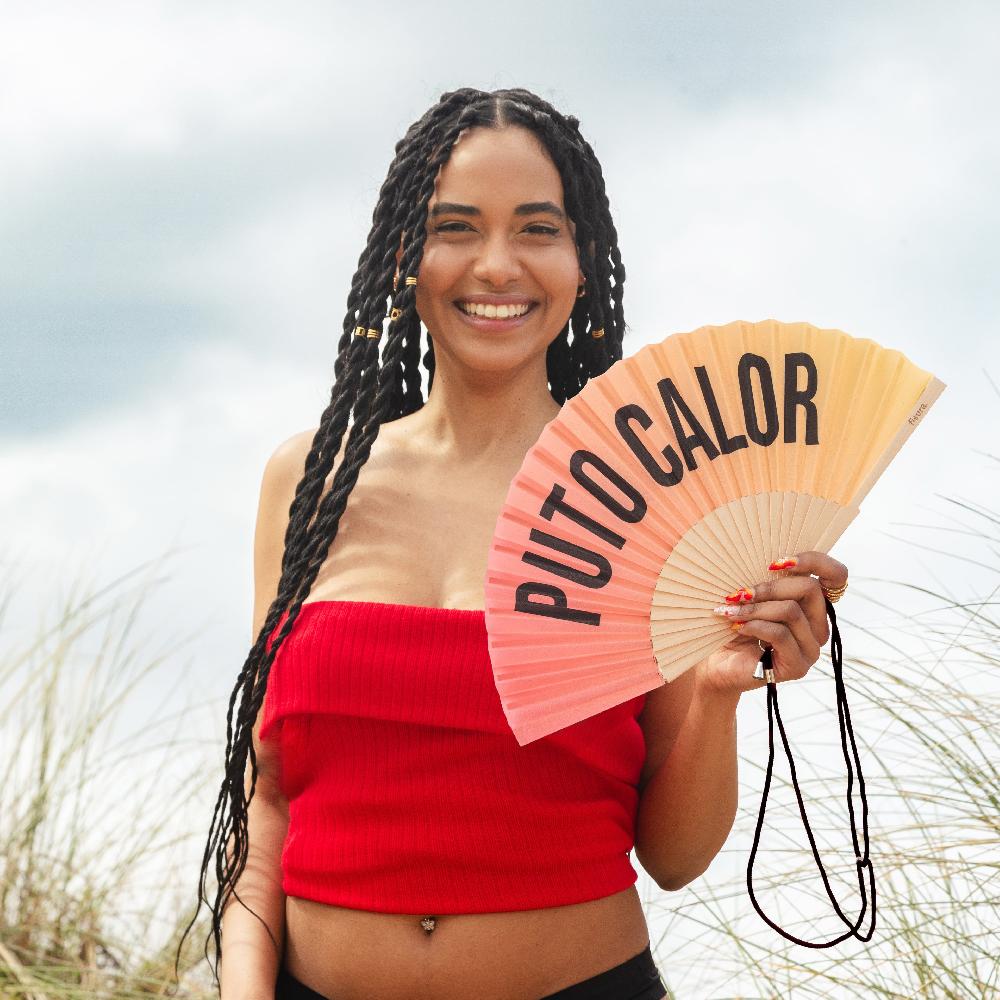 Fisura Abanico "Puto Calor" Degradadado Sunset