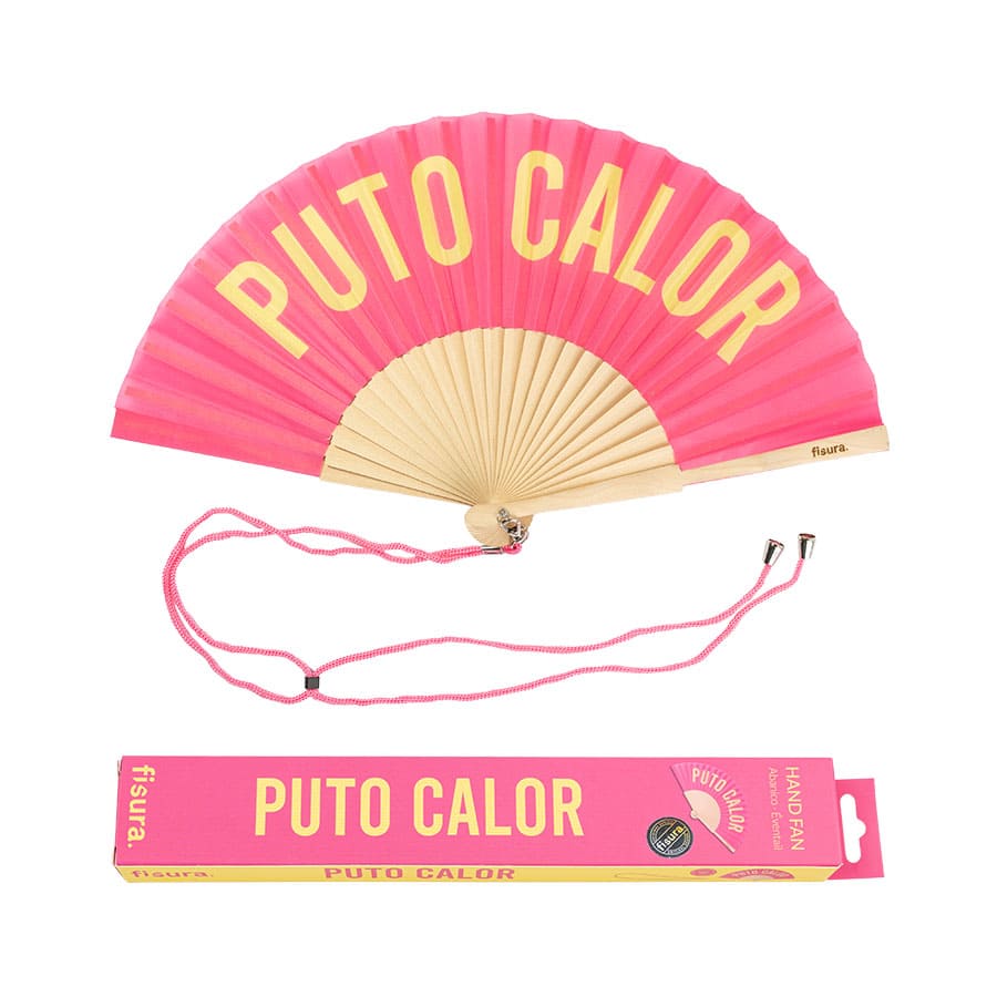 Fisura Abanico "Puto calor" rosa
