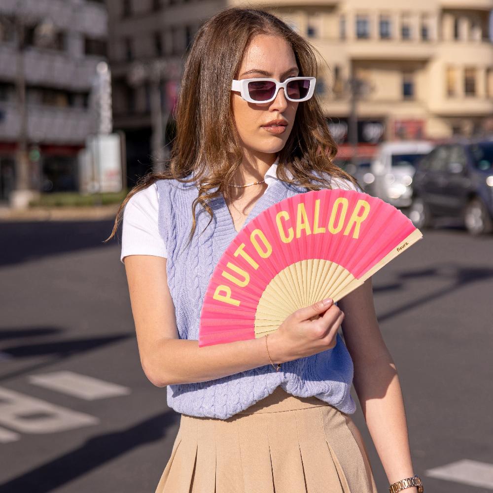 Fisura Abanico "Puto Calor" Rosa