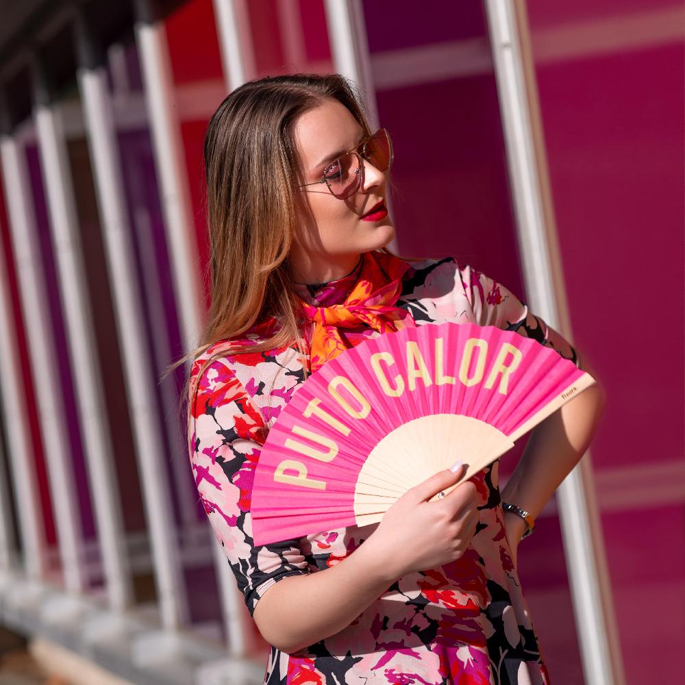 Fisura Abanico "Puto Calor" Rosa