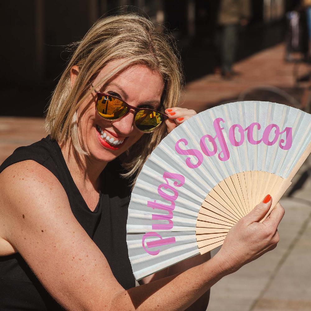 Fisura Abanico "Putos Sofocos" Verde Menta