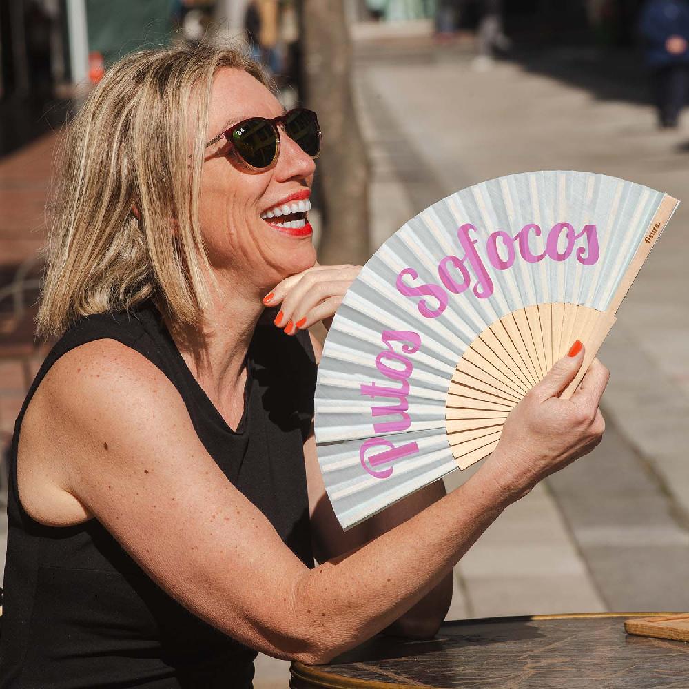 Fisura Abanico "Putos Sofocos" Verde Menta