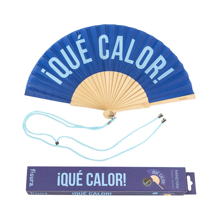 Fisura Abanico "qué calor" azul