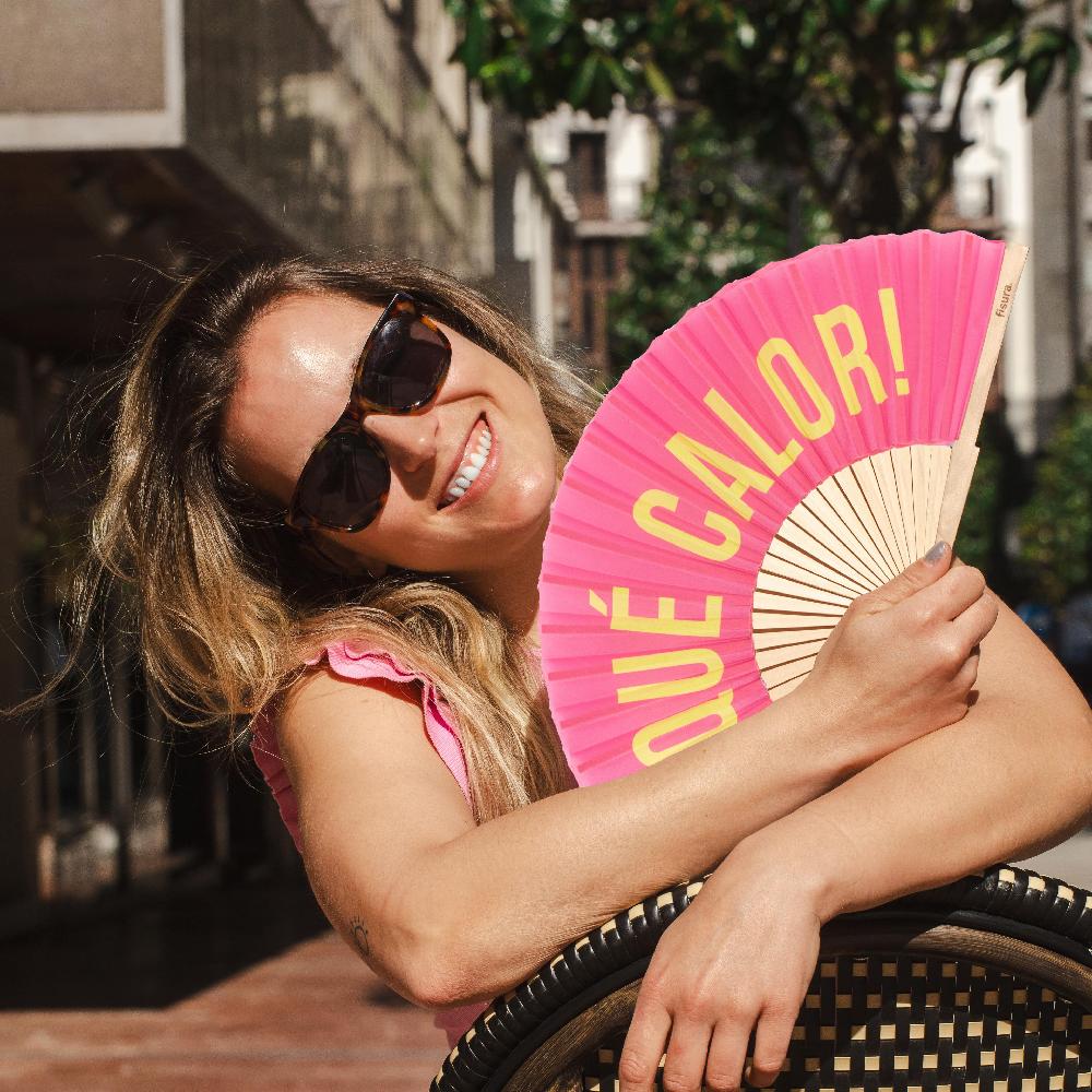 Fisura Abanico "Qué Calor" Rosa