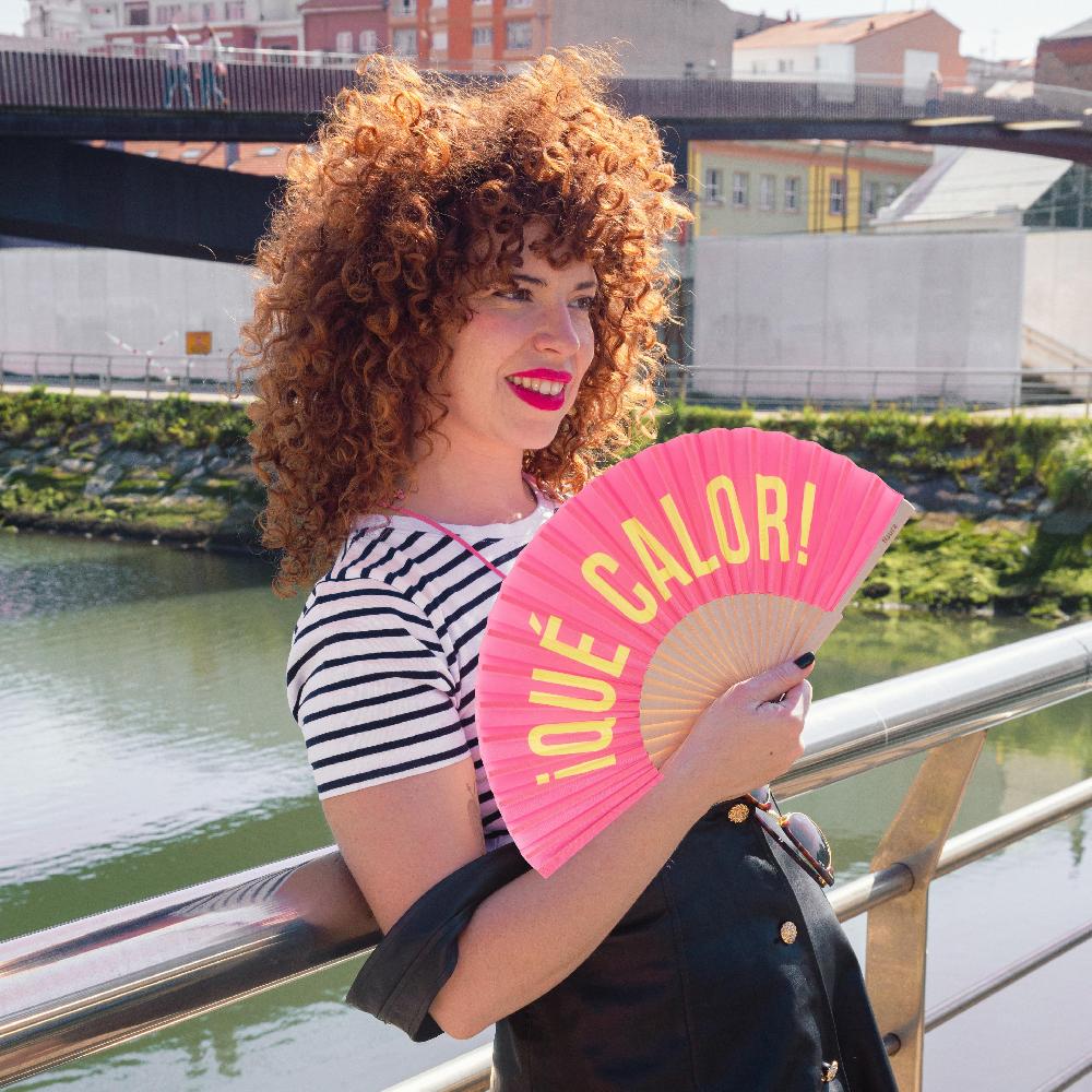 Fisura Abanico "Qué Calor" Rosa