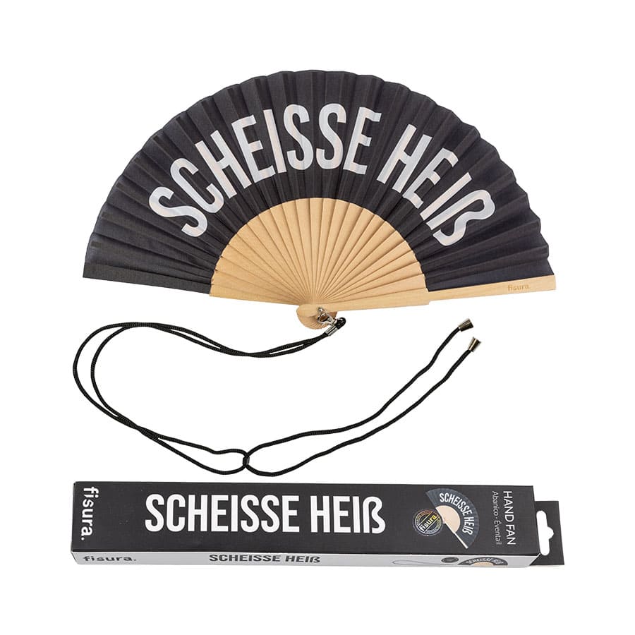 Fisura Abanico "Scheisse heiß" negro