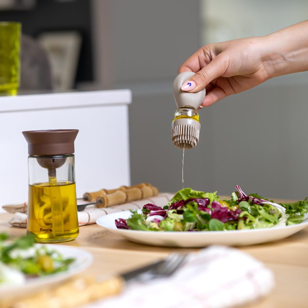 Fisura Aceitera De Cristal Marrón