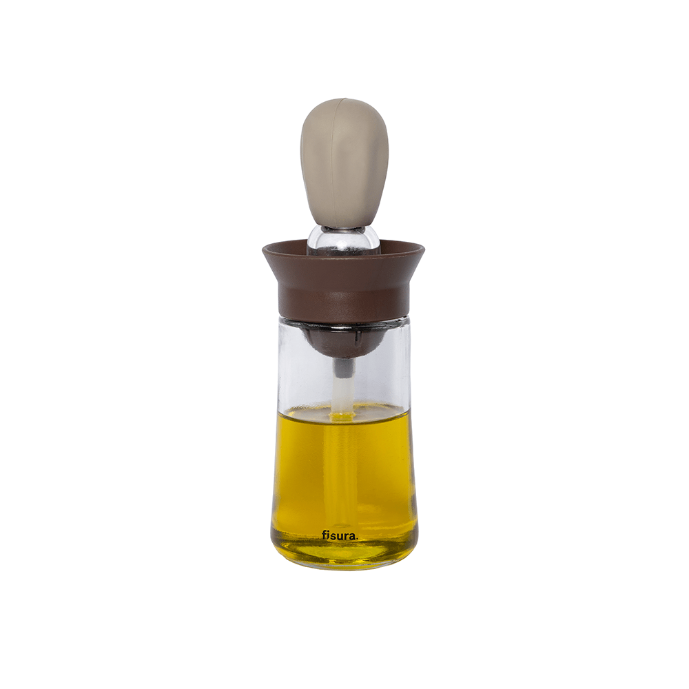 Fisura Aceitera De Cristal Marrón