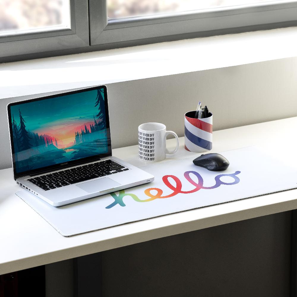 Fisura Alfombrilla Ratón XXL “hello”